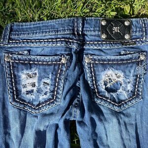 Miss-me Women's Blue and Navy Jeans